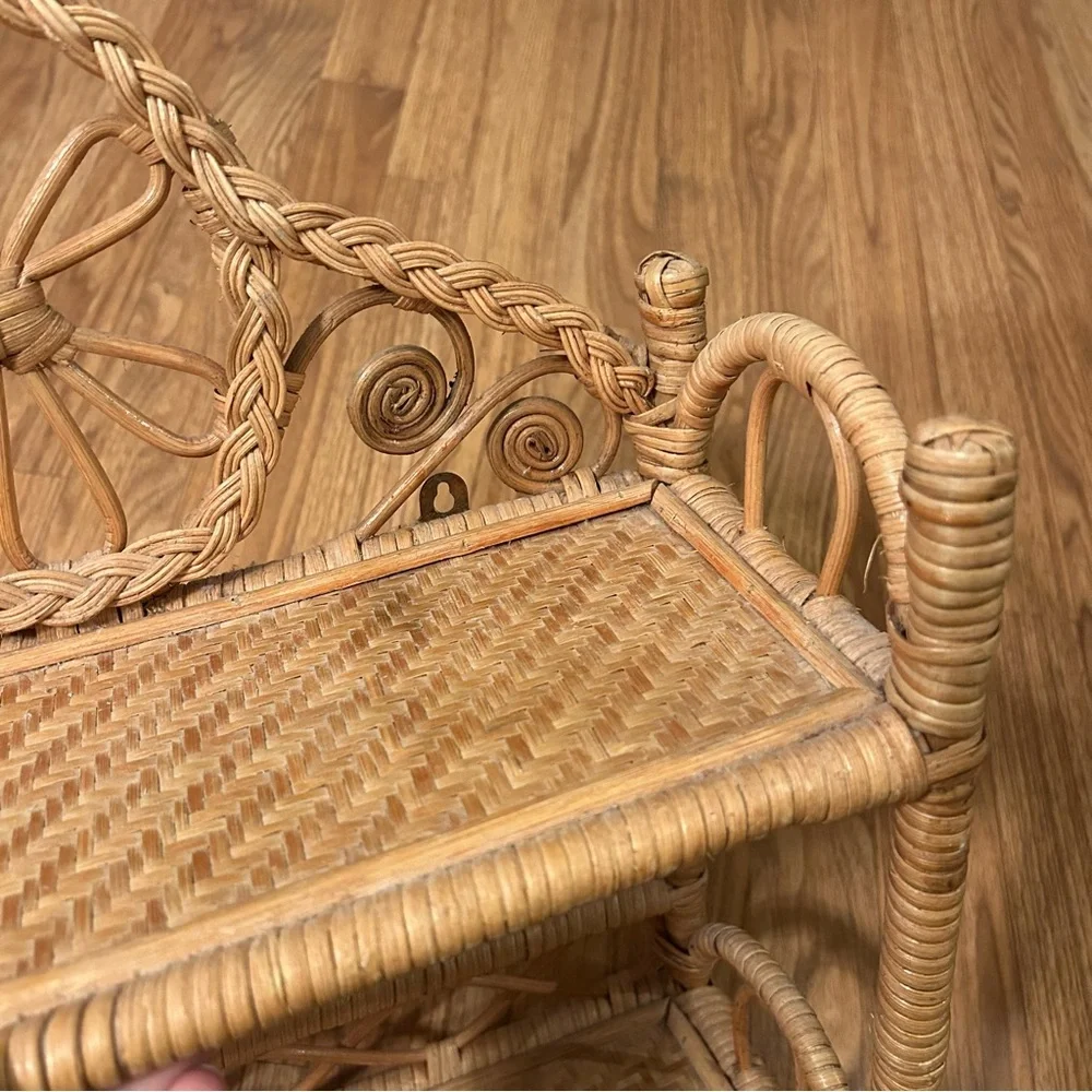 ‼️Rattan / Wicker Hanging Wall Shelf‼️